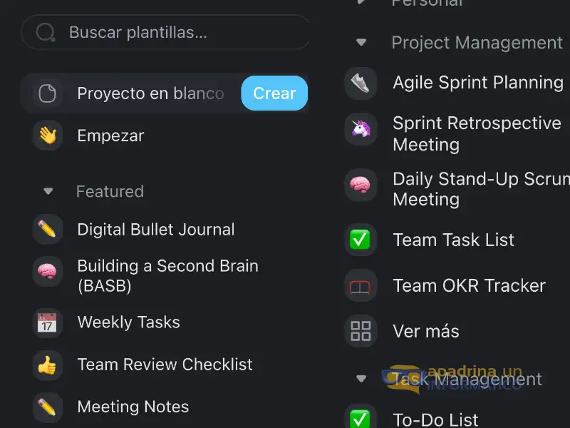 Plantillas de Taskade