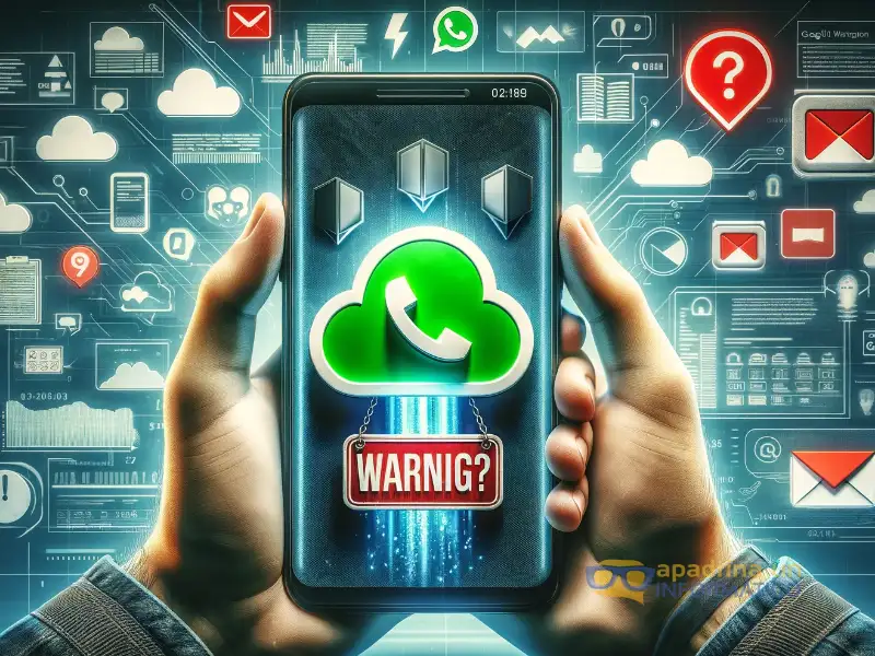 WhatsApp en un smartphone alertando de que no queda espacio para hacer copias de seguridad.